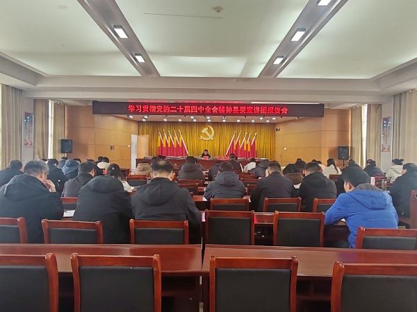 县科技局赴千人桥镇开展党的二十届四中全会精神宣讲